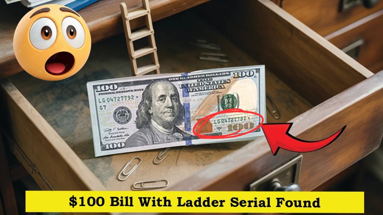$100 Bill With Ladder Serial Found in Office Desk Drawer — Valued at $880,000